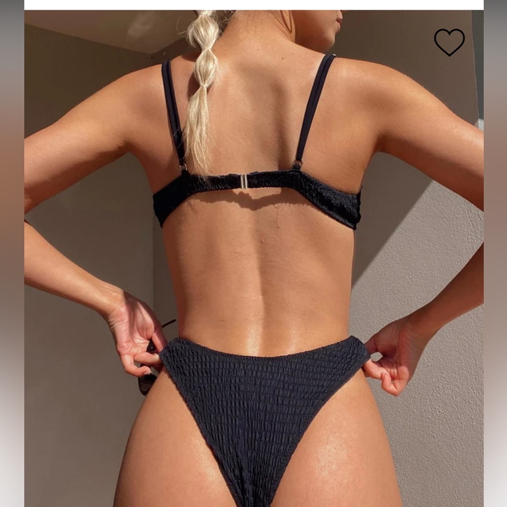 Black Ruched Bikini - Picture 4 of 4